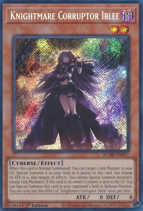 Knightmare Corruptor Iblee - BLMR-EN057 - Secret Rare 1st Edition