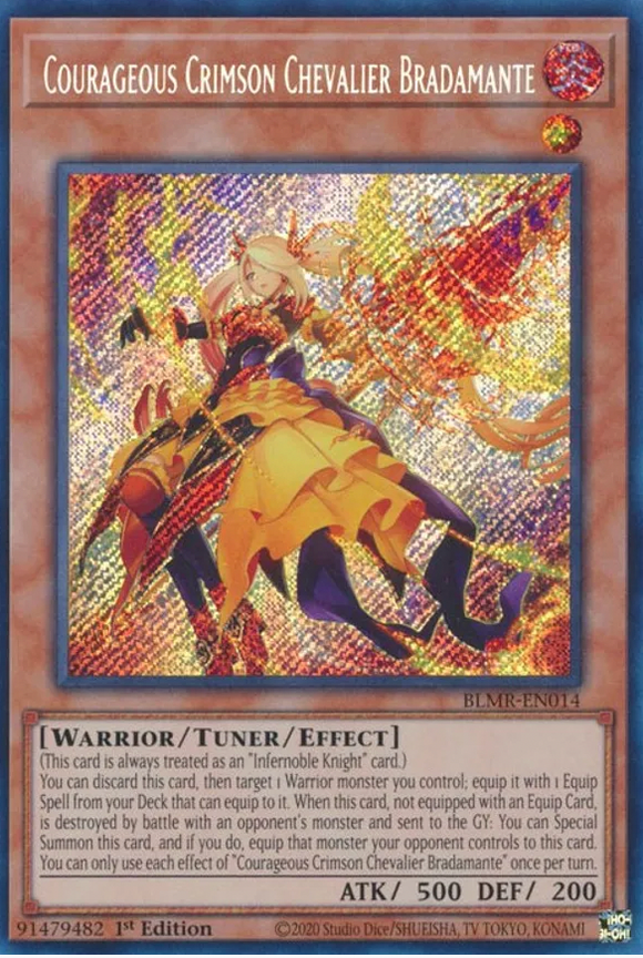 Courageous Crimson Chevalier Bradamante - BLMR-EN014 - Secret Rare 1st Edition