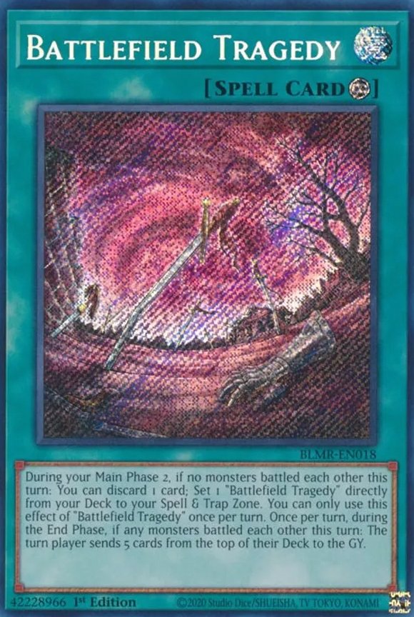 Battlefield Tragedy - BLMR-EN018 - Secret Rare 1st Edition