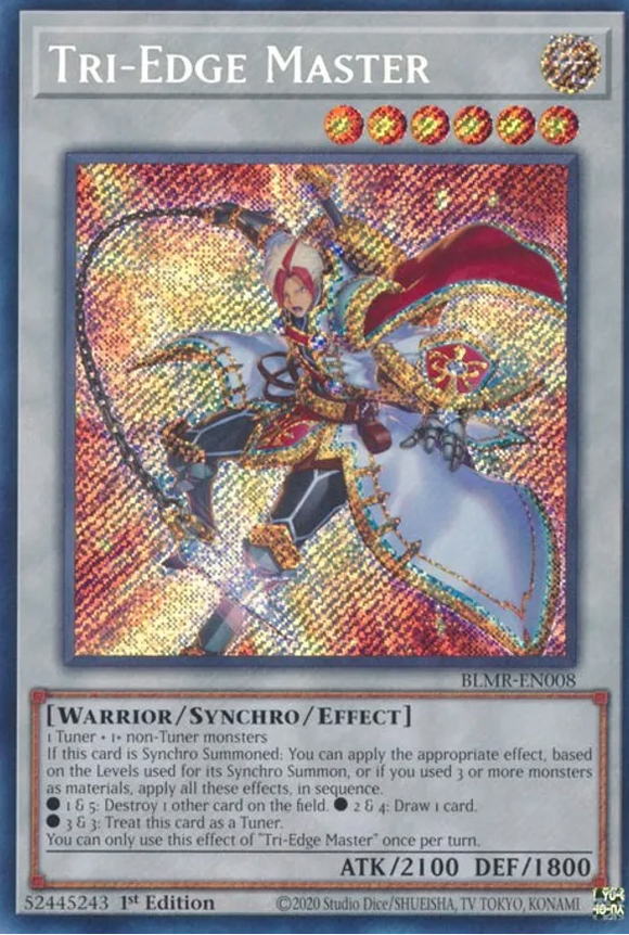Tri-Edge Master - BLMR-EN008 - Secret Rare 1st Edition