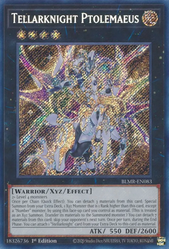 Tellarknight Ptolemaeus - BLMR-EN083 - Secret Rare 1st Edition