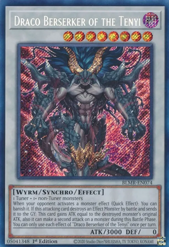 Draco Berserker of the Tenyi - BLMR-EN074 - Secret Rare 1st Edition