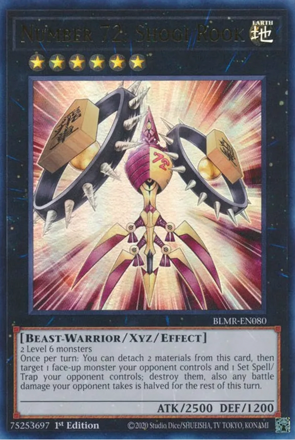 Number 72: Shogi Rook - BLMR-EN080 - Ultra Rare 1st Edition