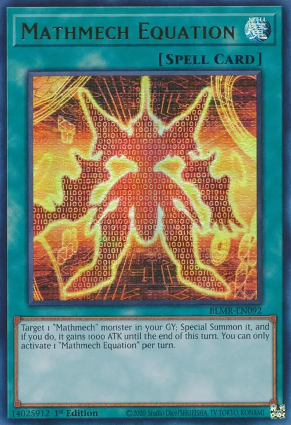 Mathmech Equation - BLMR-EN092 - Ultra Rare 1st Edition