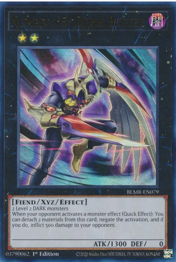 Number 65: Djinn Buster - BLMR-EN079 - Ultra Rare 1st Edition