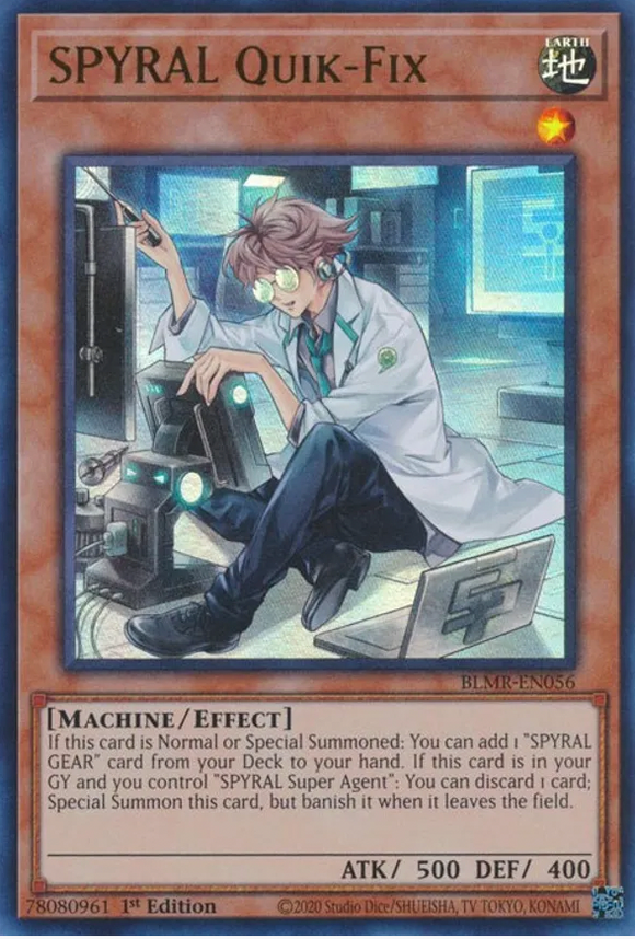 SPYRAL Quik-Fix - BLMR-EN056 - Ultra Rare 1st Edition