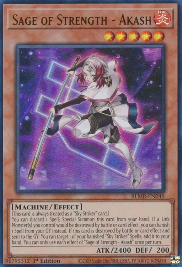 Sage of Strength - Akash - BLMR-EN049 - Ultra Rare 1st Edition