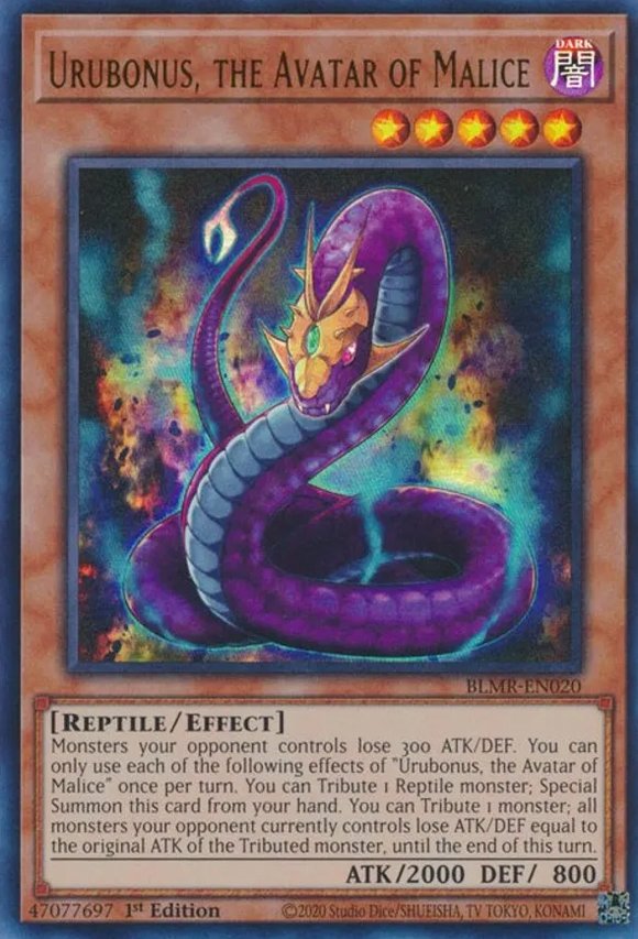 Urubonus, the Avatar of Malice - BLMR-EN020 - Ultra Rare 1st Edition