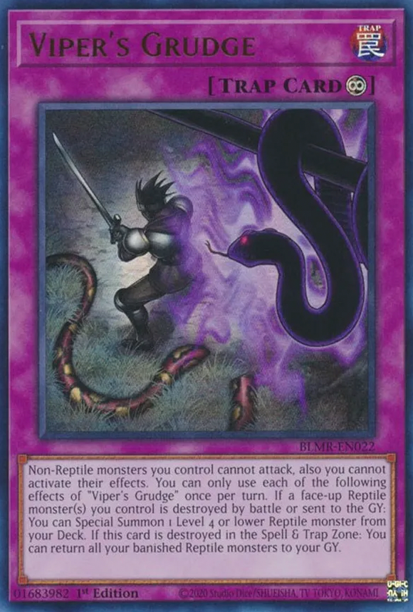 Viper's Grudge - BLMR-EN022 - Ultra Rare 1st Edition