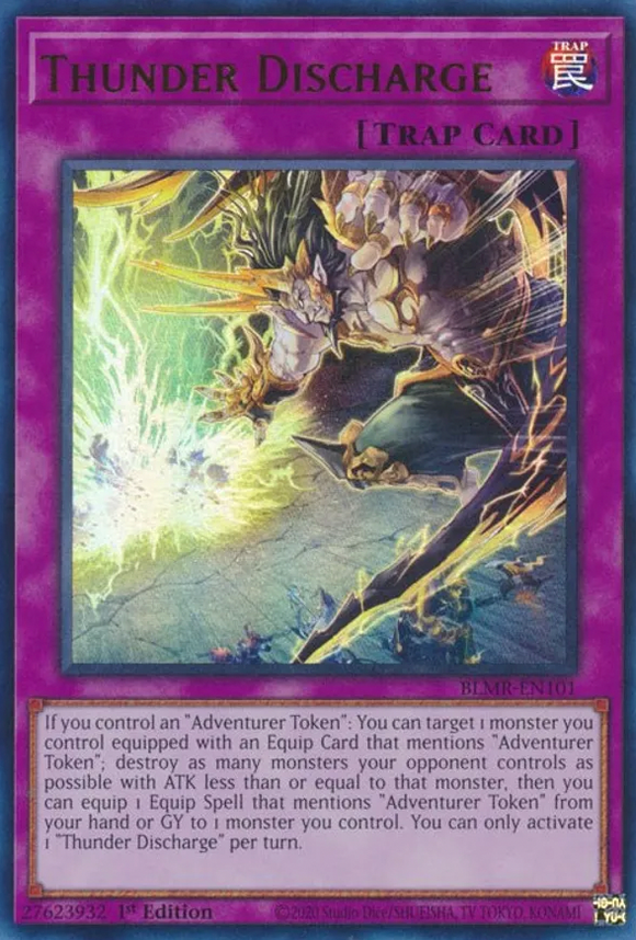 Thunder Discharge - BLMR-EN101 - Ultra Rare 1st Edition