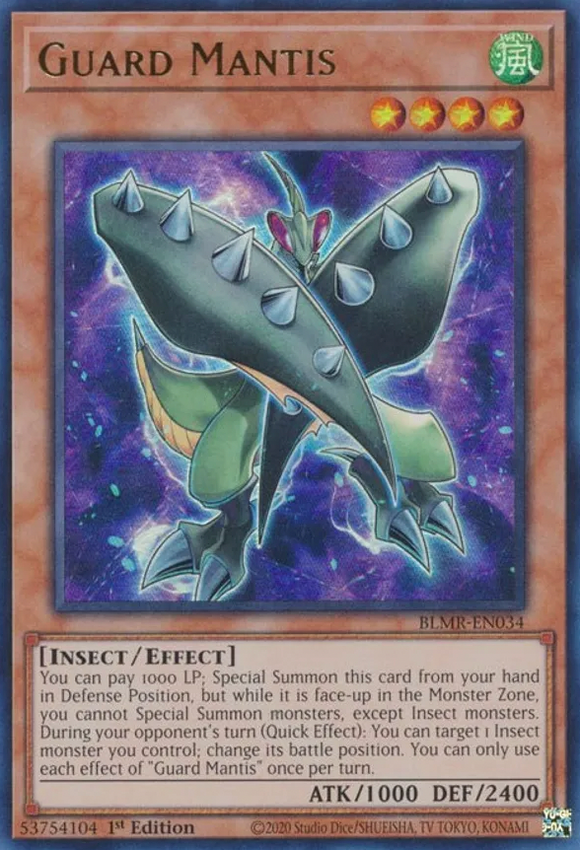 Guard Mantis - BLMR-EN034 - Ultra Rare 1st Edition