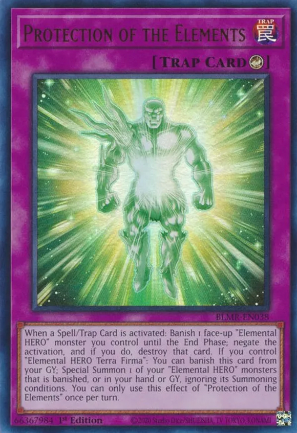 Protection of the Elements - BLMR-EN038 - Ultra Rare 1st Edition
