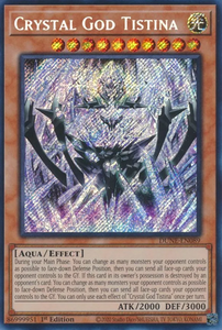 Crystal God Tistina - DUNE-EN089 - Secret Rare 1st Edition