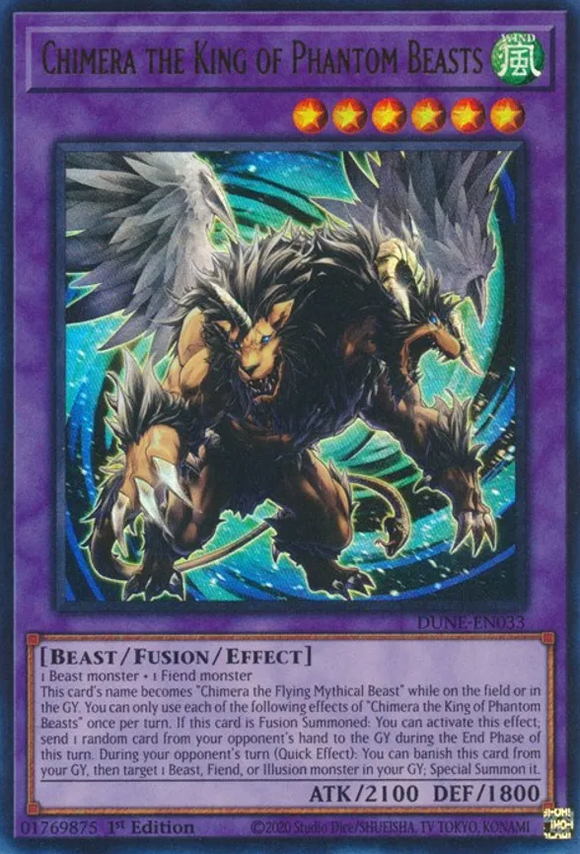 Chimera the King of Phantom Beasts - DUNE-EN033 - Ultra Rare 1st Edition
