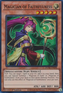 Magician of Faithfulness - DUNE-EN098 - Super Rare 1st Edition
