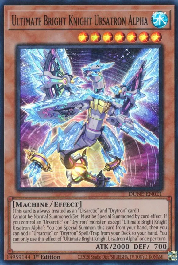 Ultimate Bright Knight Ursatron Alpha - DUNE-EN021 - Super Rare 1st Edition