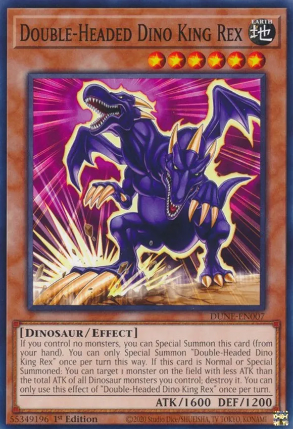Double-Headed Dino King Rex - DUNE-EN007 - Common 1st Edition