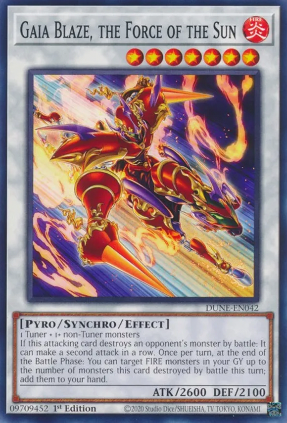 Gaia Blaze, the Force of the Sun - DUNE-EN042 - Common 1st Edition