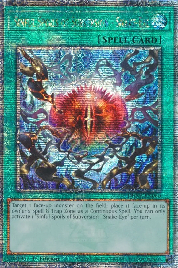 Sinful Spoils of Subversion - Snake-Eye DUNE-EN060 Quarter Century Rare 1st Edition