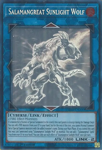 Salamangreat Sunlight Wolf - LD10-EN000 - Ghost Rare 1st Edition