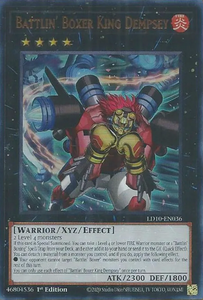 Battlin' Boxer King Dempsey - LD10-EN036 - Ultra Rare 1st Edition