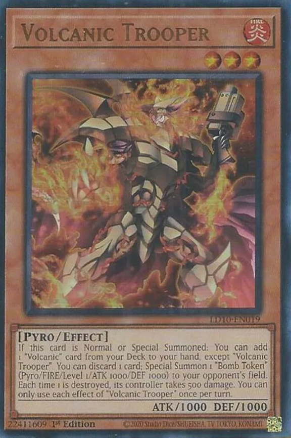 Volcanic Trooper - LD10-EN019 - Ultra Rare 1st Edition