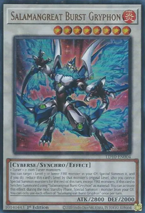 Salamangreat Burst Gryphon - LD10-EN004 - Ultra Rare 1st Edition