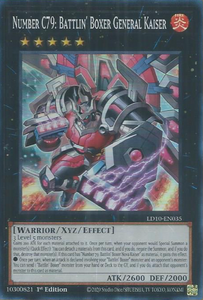 Number C79: Battlin' Boxer General Kaiser - LD10-EN035 - Super Rare 1st Edition
