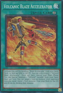 Volcanic Blaze Accelerator - LD10-EN021 - Super Rare 1st Edition