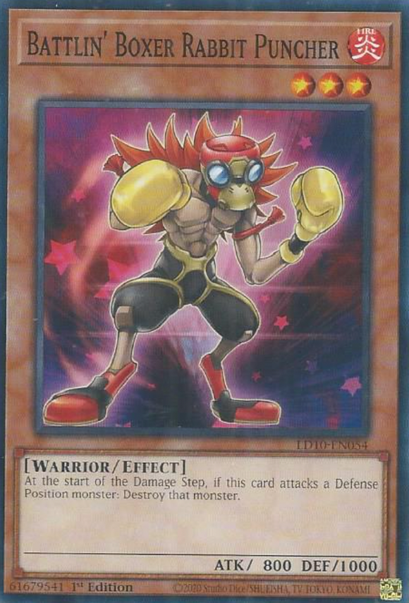Battlin' Boxer Rabbit Puncher - LD10-EN054 - Common 1st Edition