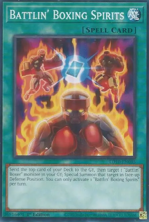 Battlin' Boxing Spirits - LD10-EN045 - Common 1st Edition