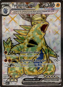 Tyranitar ex - 211/197 - Full Art Secret Rare