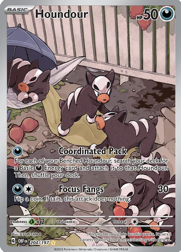 Houndour - 204/197 - Illustration Rare