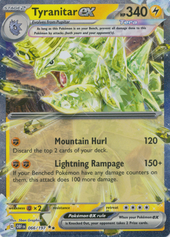 Tyranitar ex - 066/197 - Ultra Rare