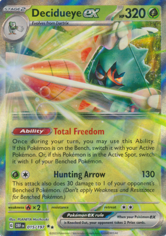 Decidueye ex - 015/197 - Ultra Rare