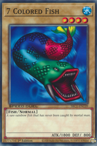 7 Colored Fish - SBC1-ENC09 - Common 1st Edition