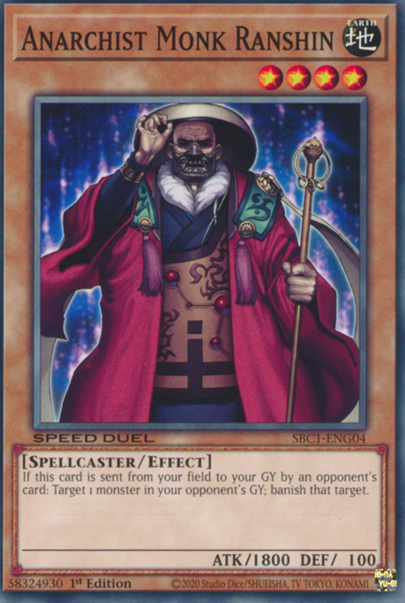 Anarchist Monk Ranshin - SBC1-ENG04 - Common 1st Edition