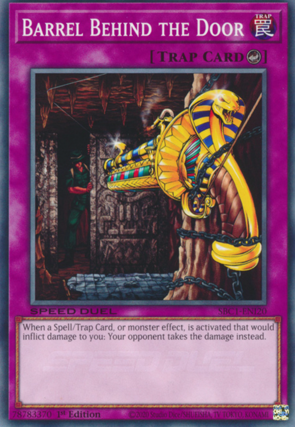 Barrel Behind the Door - SBC1-ENI20 - Common 1st Edition