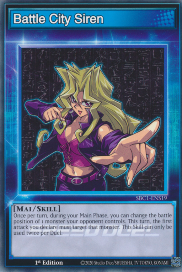 Battle City Siren - SBC1-ENS19 - Common 1st Edition