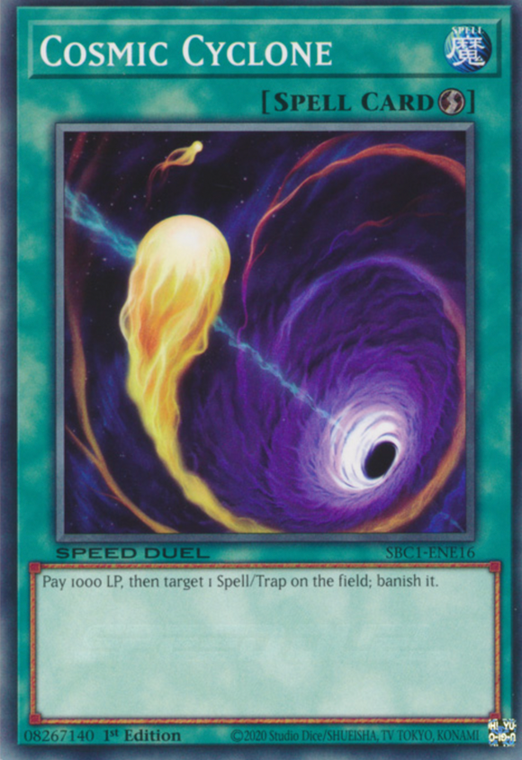 Cosmic Cyclone - SBC1-ENE16 - Common 1st Edition