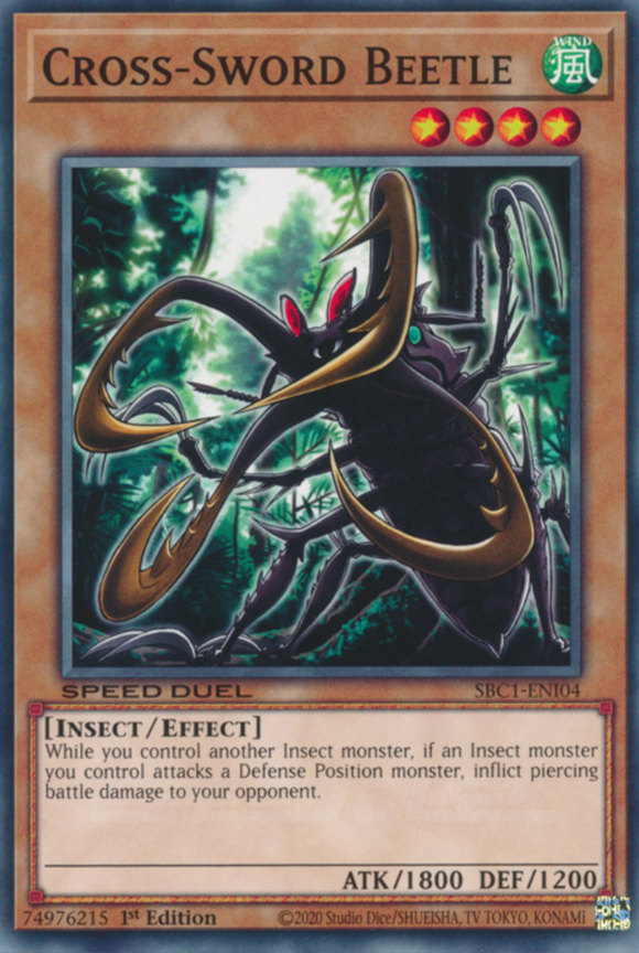 Cross-Sword Beetle - SBC1-ENI04 - Common 1st Edition