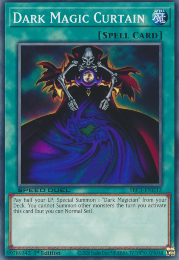 Dark Magic Curtain - SBC1-ENG13 - Common 1st Edition