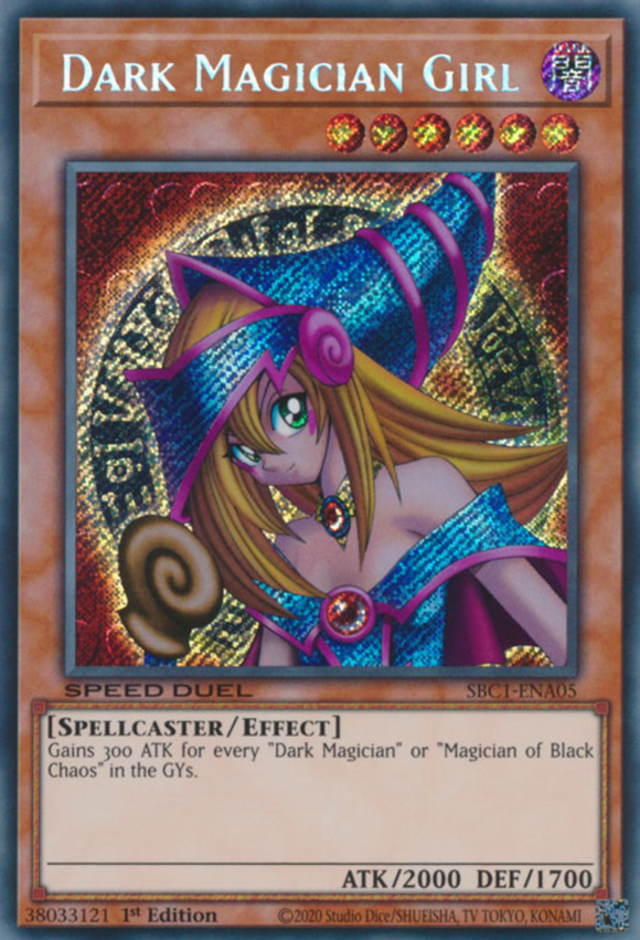 Dark Magician Girl - SBC1-ENA05 - Secret Rare 1st Edition