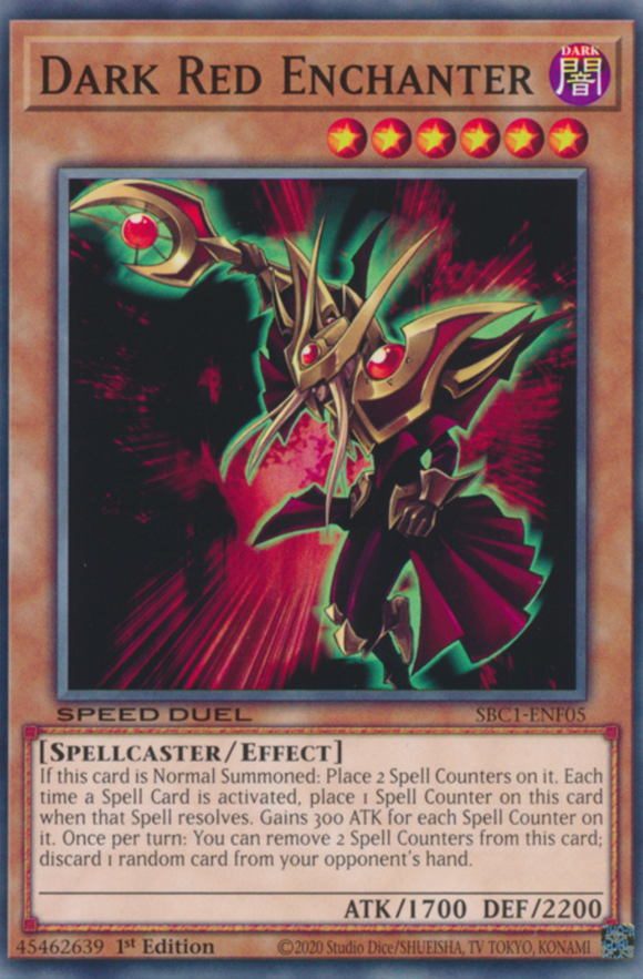 Dark Red Enchanter - SBC1-ENF05 - Common 1st Edition