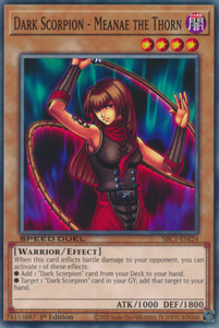 Dark Scorpion - Meanae the Thorn - SBC1-ENI24 - Common 1st Edition