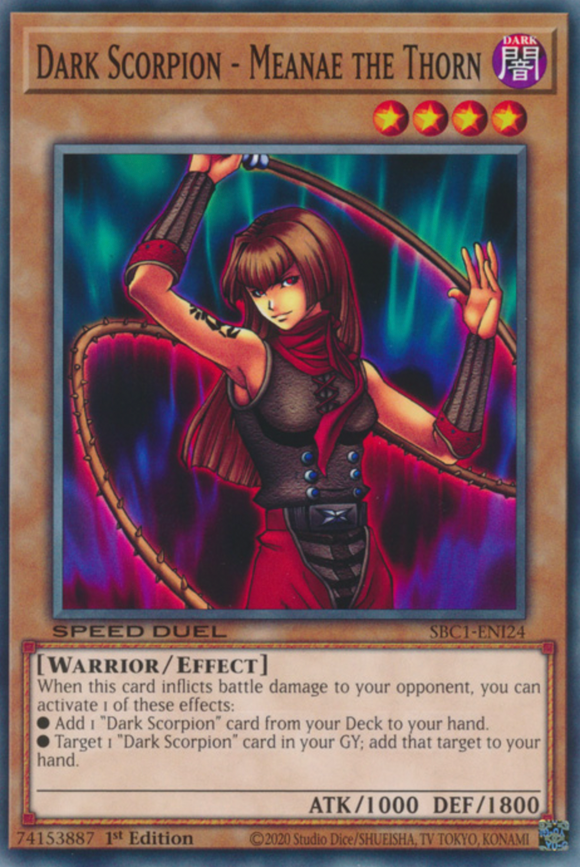 Dark Scorpion - Meanae the Thorn - SBC1-ENI24 - Common 1st Edition