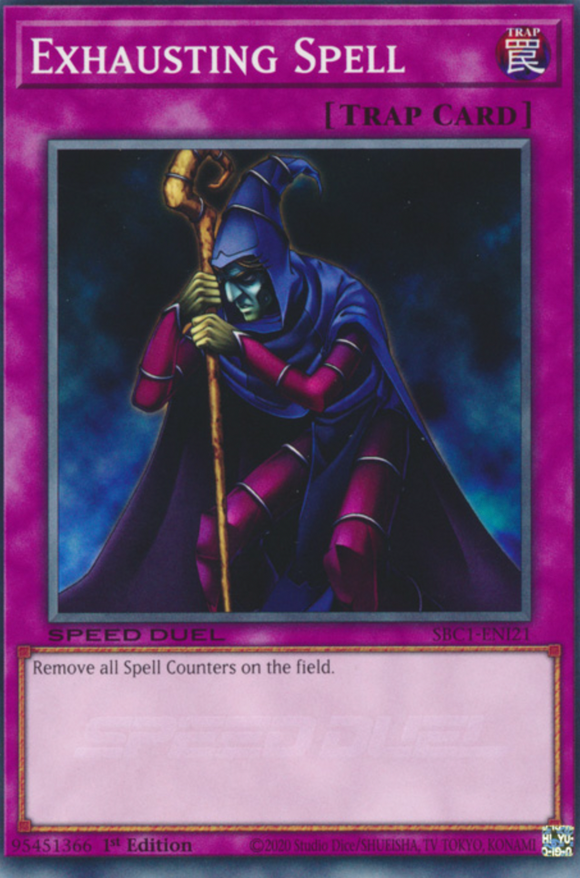Exhausting Spell - SBC1-ENI21 - Common 1st Edition