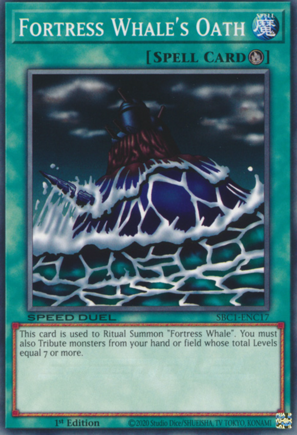 Fortress Whale's Oath - SBC1-ENC17 - Common 1st Edition