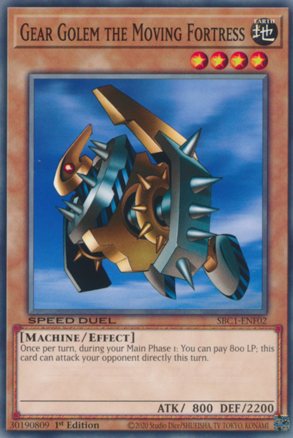 Gear Golem the Moving Fortress - SBC1-ENF02 - Common 1st Edition