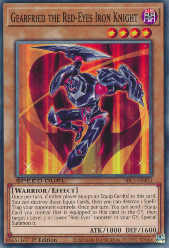 Gearfried the Red-Eyes Iron Knight - SBC1-ENI05 - Common 1st Edition